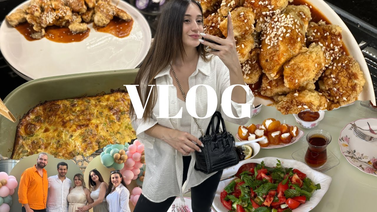 MUTFAK VLOG | FIRINDA MÜCVER | TATLI EKŞİ SOSLU TAVUK TARİFİ🍗 | CİNSİYET PARTiSİNE GİDİYORUZ🤰🏼