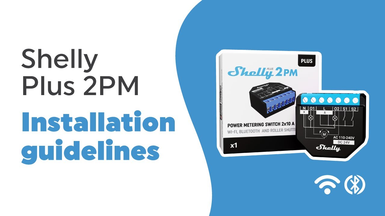 Shelly Plus 2PM - Installation video (lights use case)