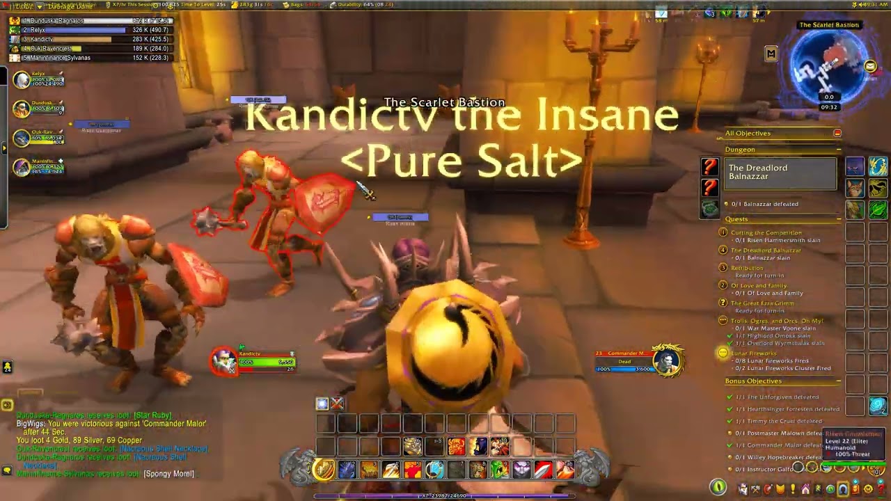 Live - Level 22-24 - Tanking Stratholme