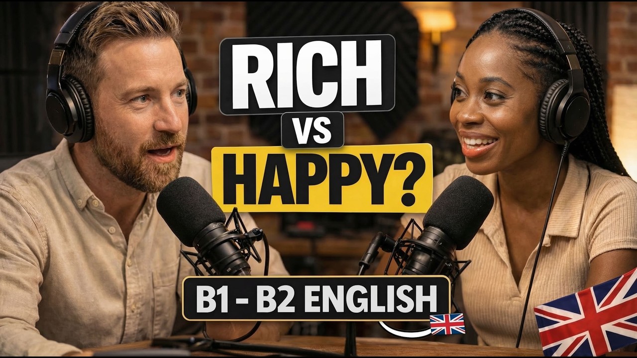 English Speaking Practice | Rich vs Happy? | Real Talk Podcast