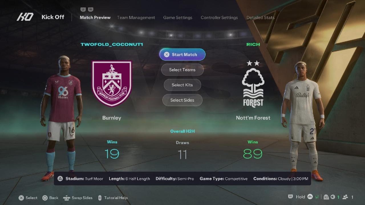 Burnley fc vs Nottingham Forest fc