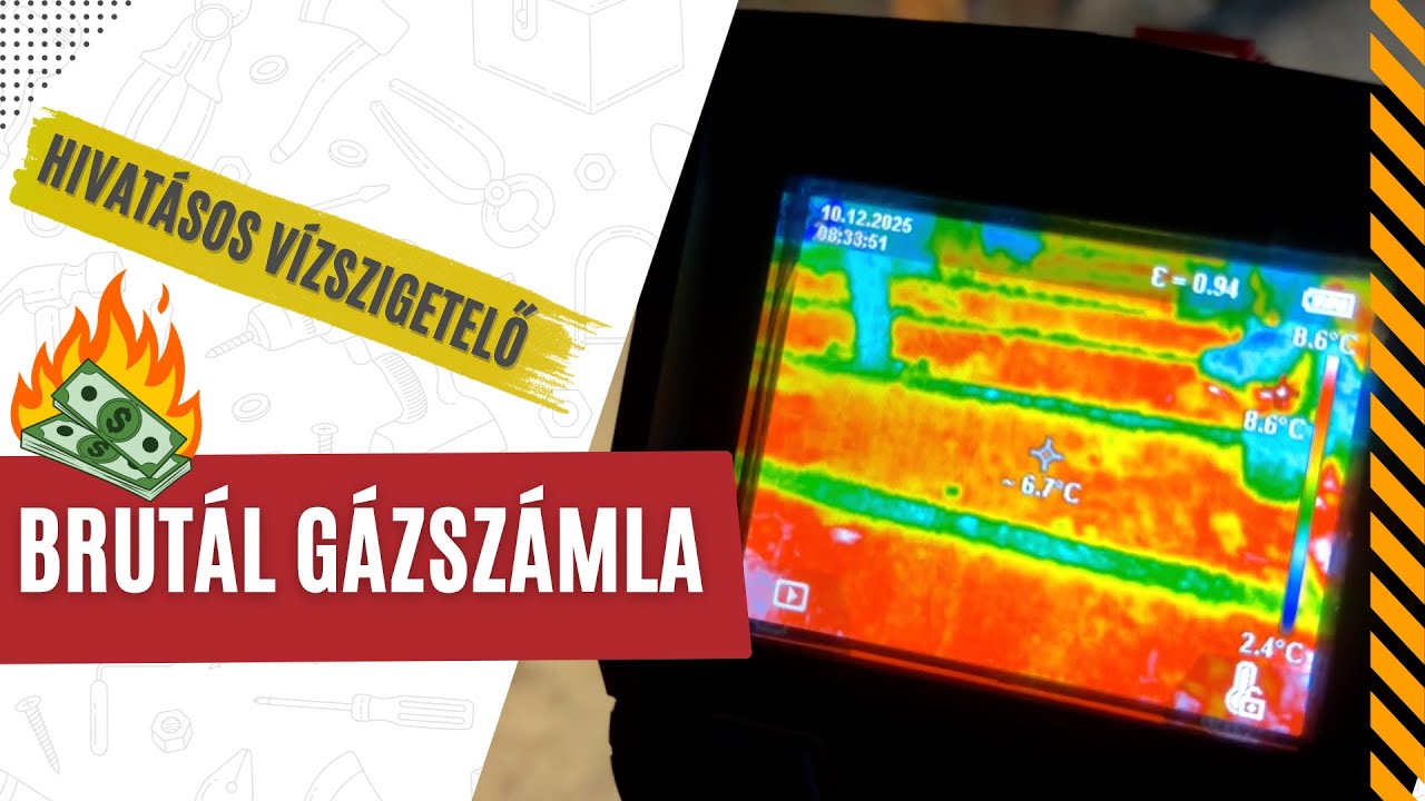 Födémszigetelés nélkül fűtöd a semmit is? 🔥 Hőkamera megmutatja, hova tűnik a gázszámlád!