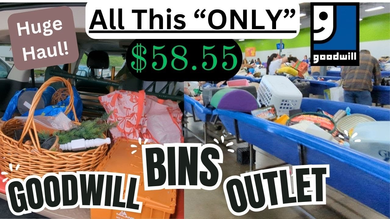GOODWILL OUTLET BINS: Prt2 ~ Weird Finds ~ All for Only $58.55 * Thrift with Us _ Upcycle _ HAUL