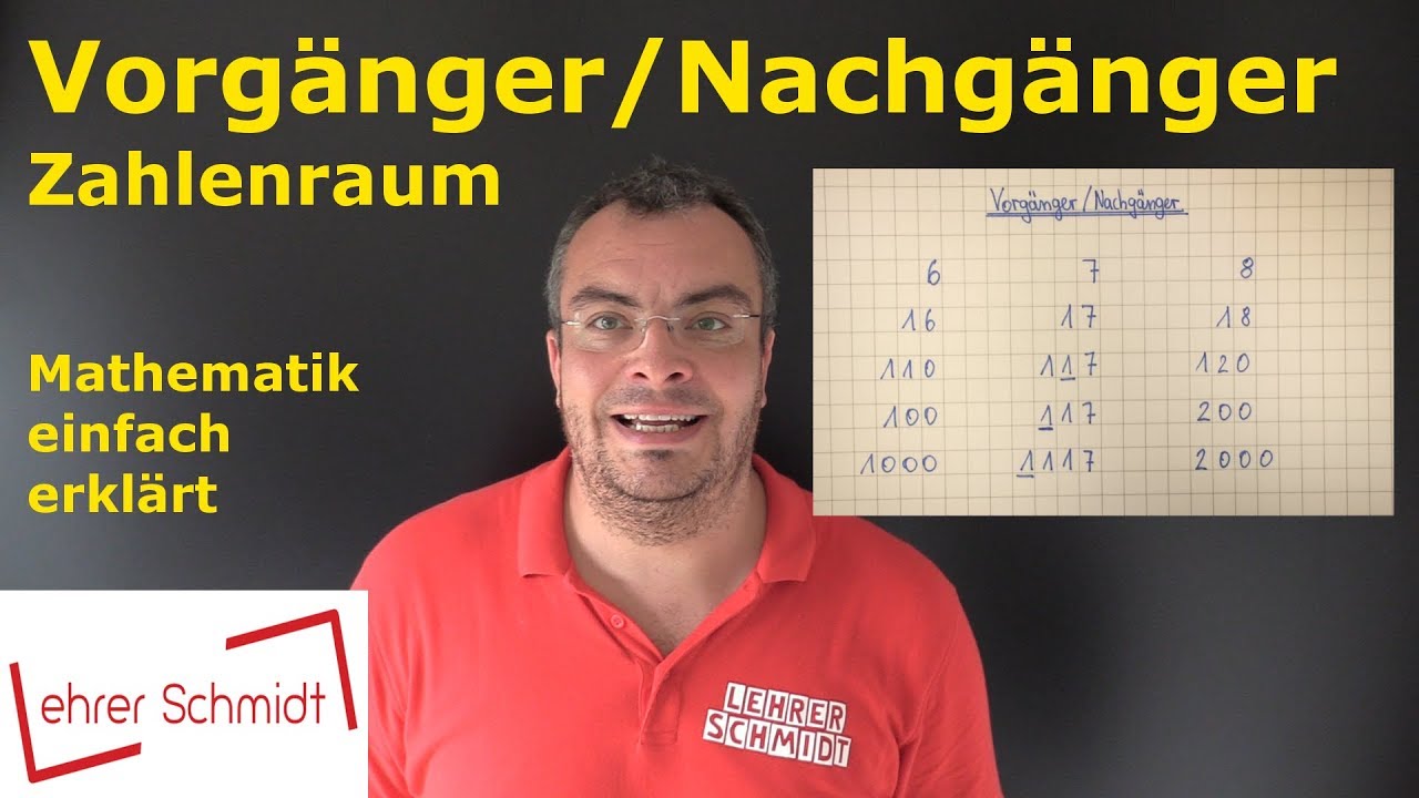 Vorg&auml;nger und Nachg&auml;nger | Mathematik - einfach erkl&auml;rt | Lehrerschmidt