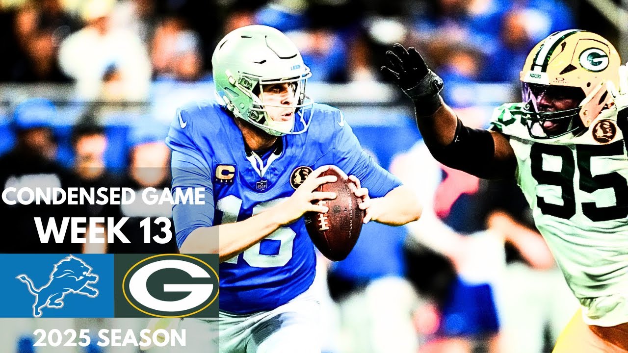 Lions vs Packers 2025 Week 13 Condensed Game | NFL Highlights
