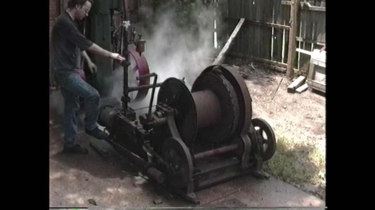 1874 Patent Lidgerwood Steam Hoist Steam Test 1994