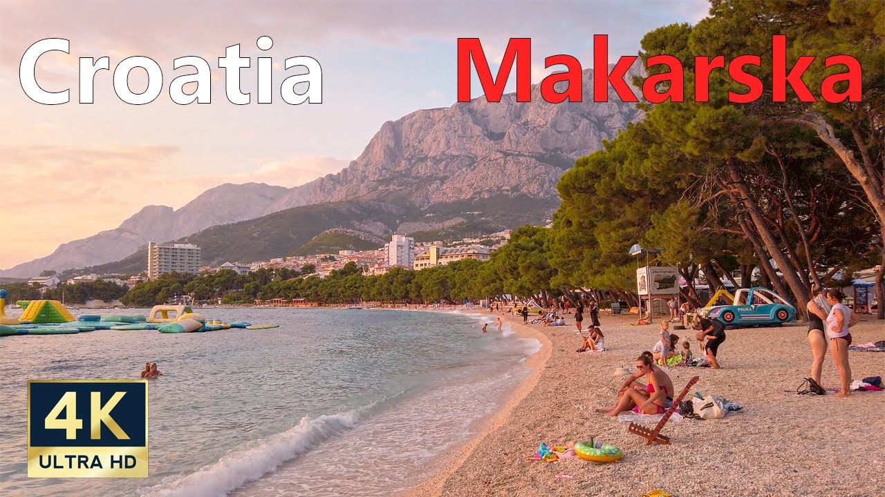 Makarska Riviera Croatia 🇭🇷 4K Sunset On The Promenade September 2021