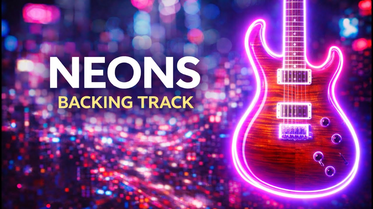 🎸 Neons | Backing Track – Progressive Spacey Ballad – 90 BPM – 4/4 – Key: D# Minor