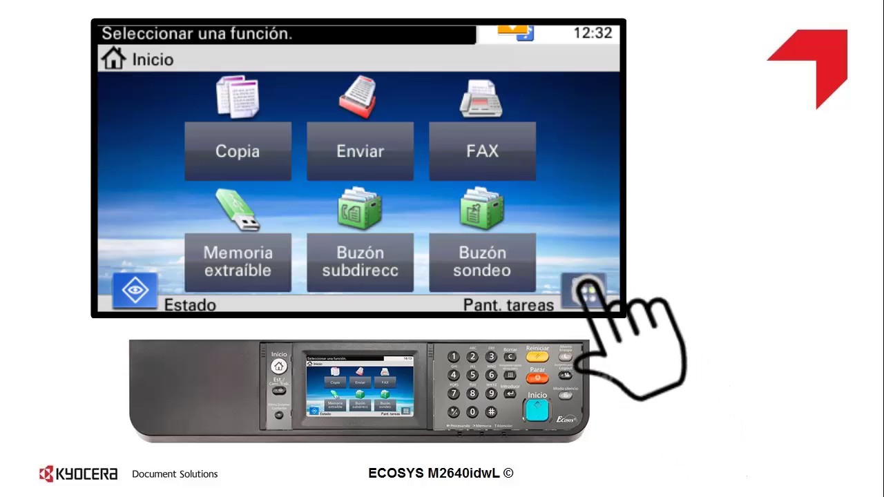 ECOSYS M2640idwL Entrar al Command Center