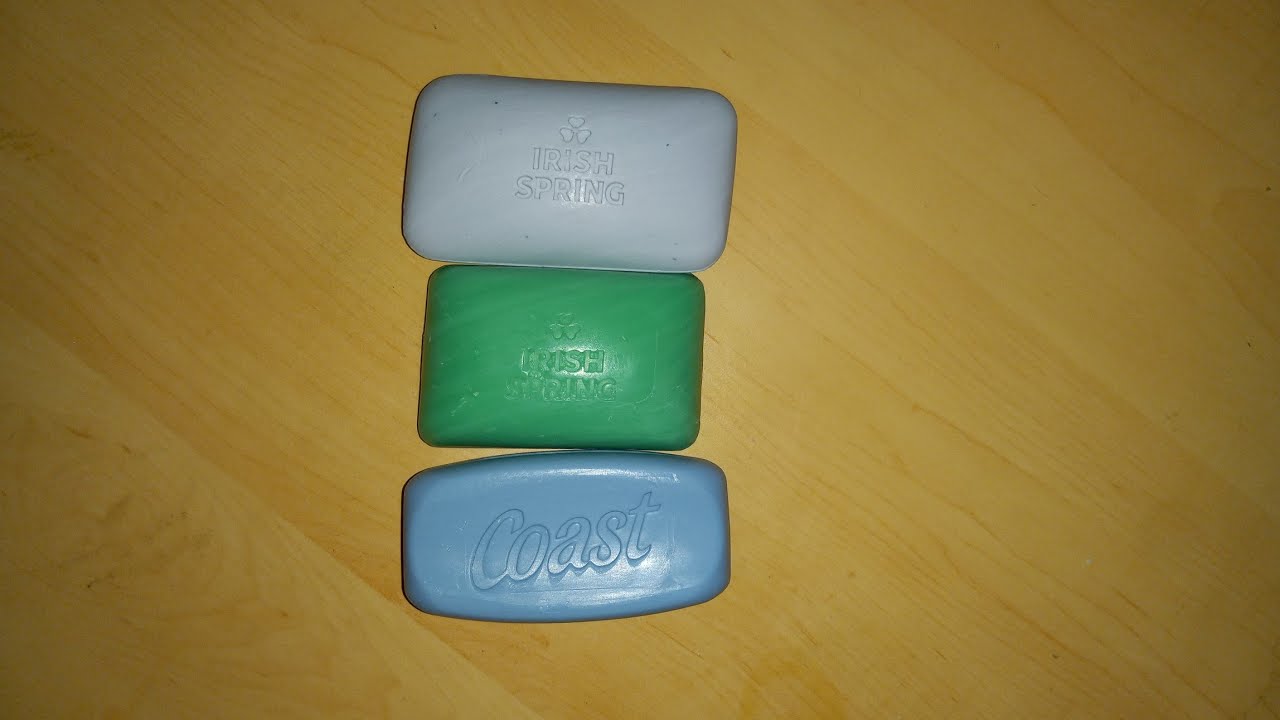 Asmr soap cutting 😌 Irish spring x2. and crunchy coast 🧼
