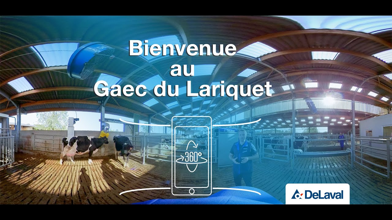 Visite virtuelle Gaec du Lariquet - Robot de traite DeLaval VMS™V300