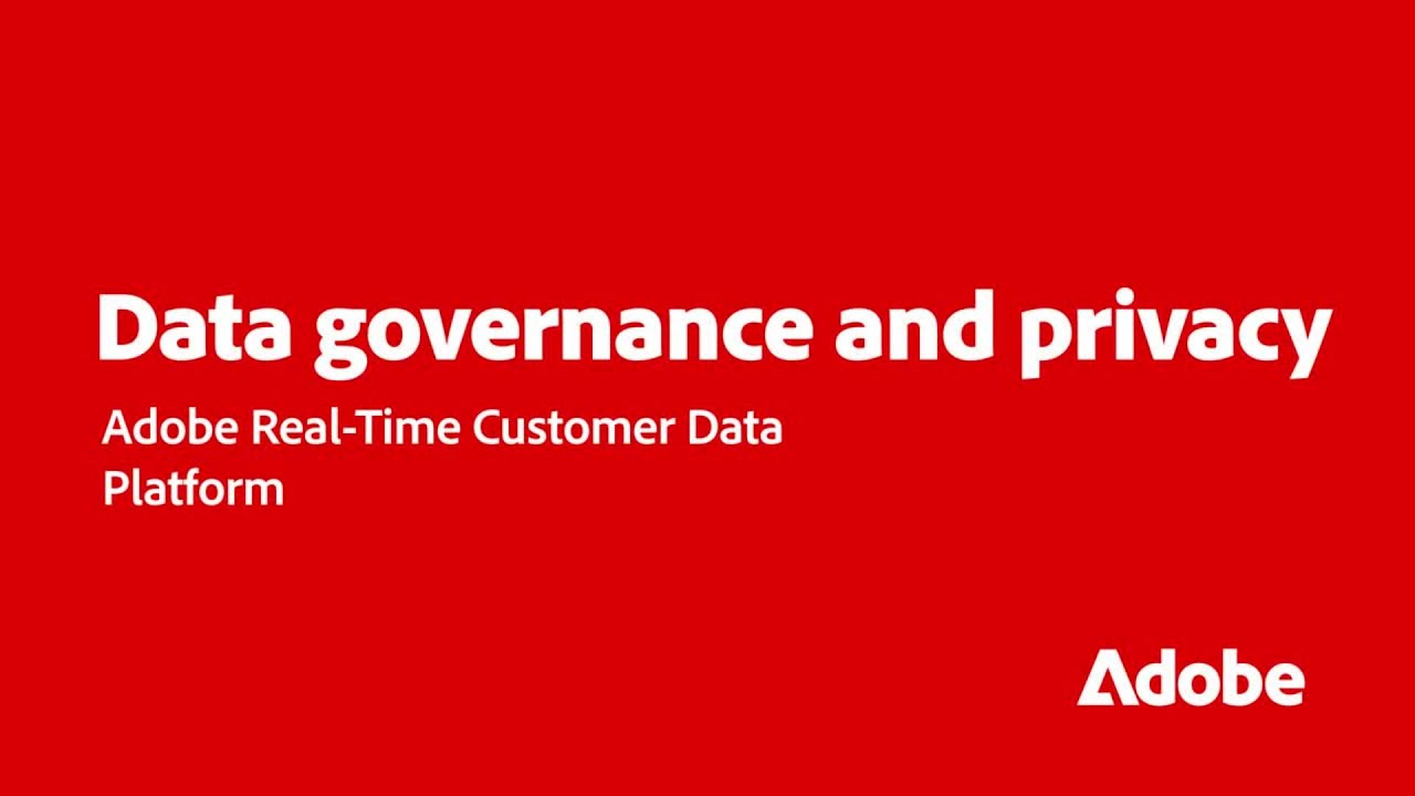 Data Governance in Real-Time CDP | Adobe for Business