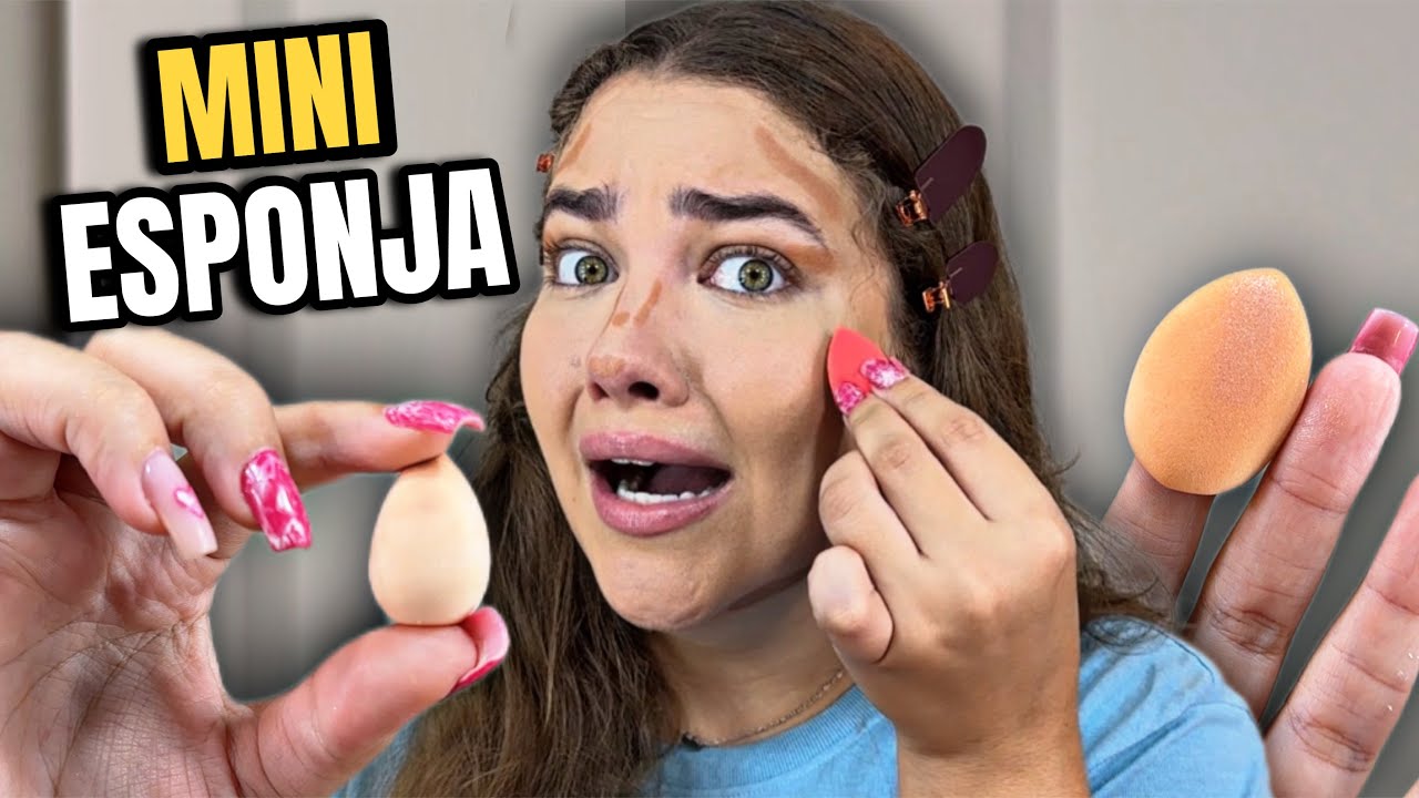 MAQUIAGEM SÓ USANDO MINI ESPONJA!