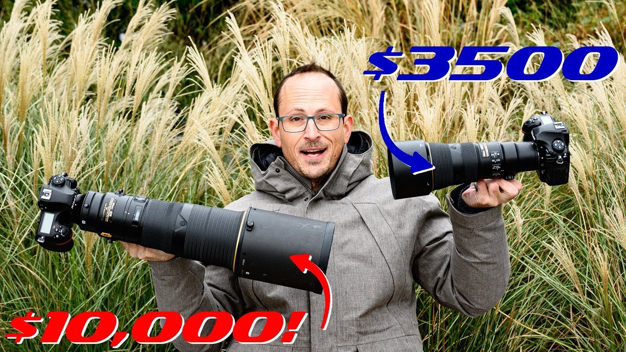 Nikon 500mm PF f5.6 против f4 FL