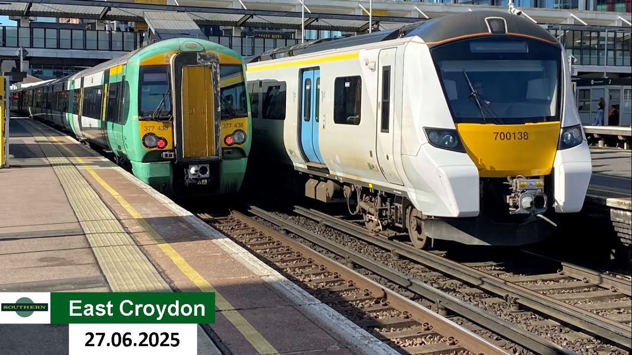 Trains at East Croydon - 27.06.2025