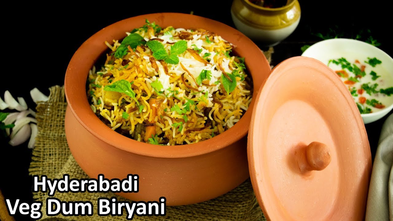 होटल जैसी वेज दम बिरयानी हैदराबादी स्टाइल । Hyderabadi Style Veg Dum Biryani| Easy Recipe