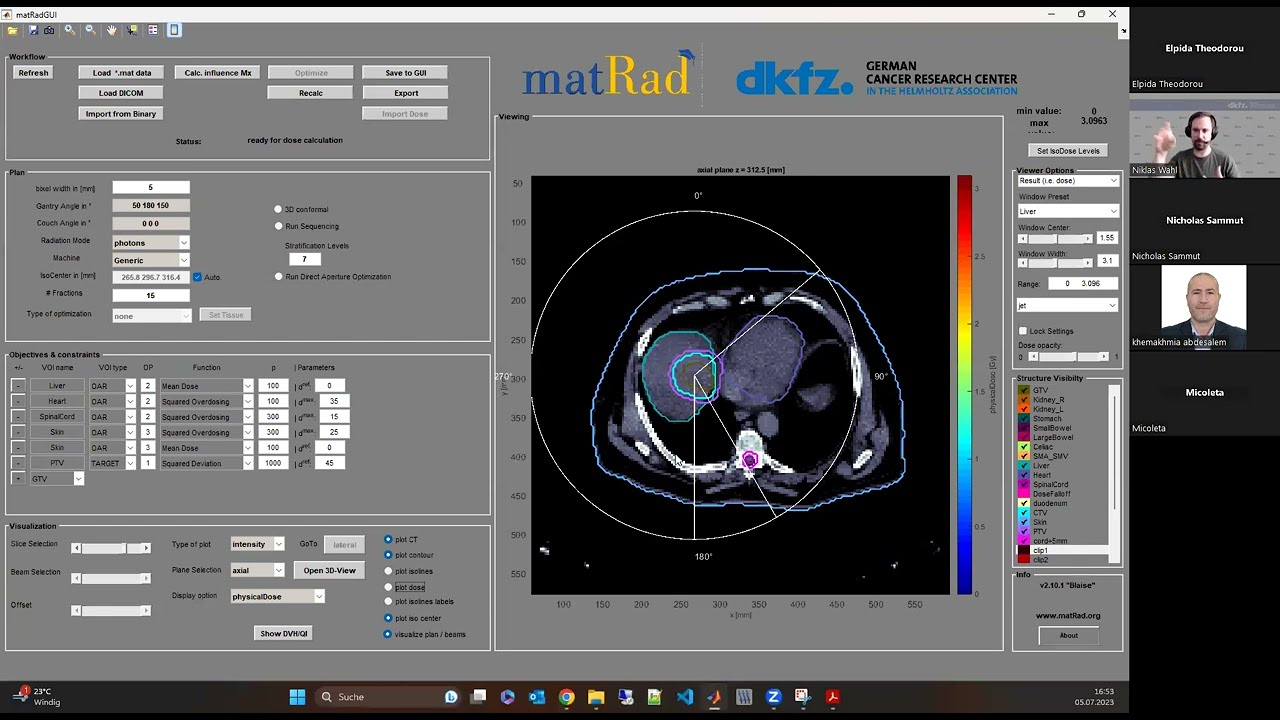 Treatment Planning with MatRad II  A B A  Bennan J Seco N Wahl  DKFZ
