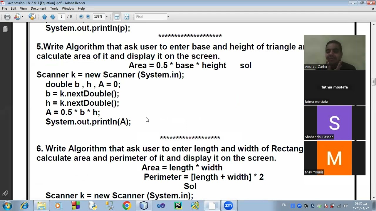 Java session 1 & 2 & 3 Equation part 2