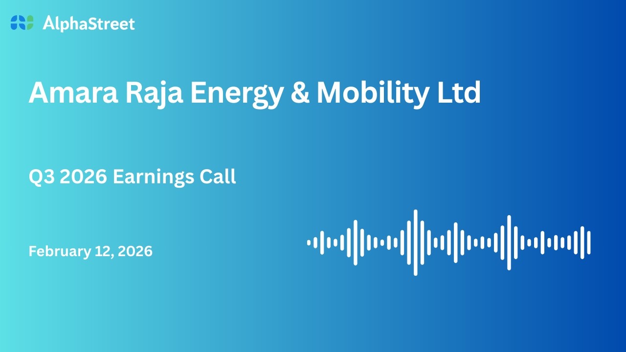 Amara Raja Energy & Mobility Ltd Q3 FY2025-26 Earnings Conference Call