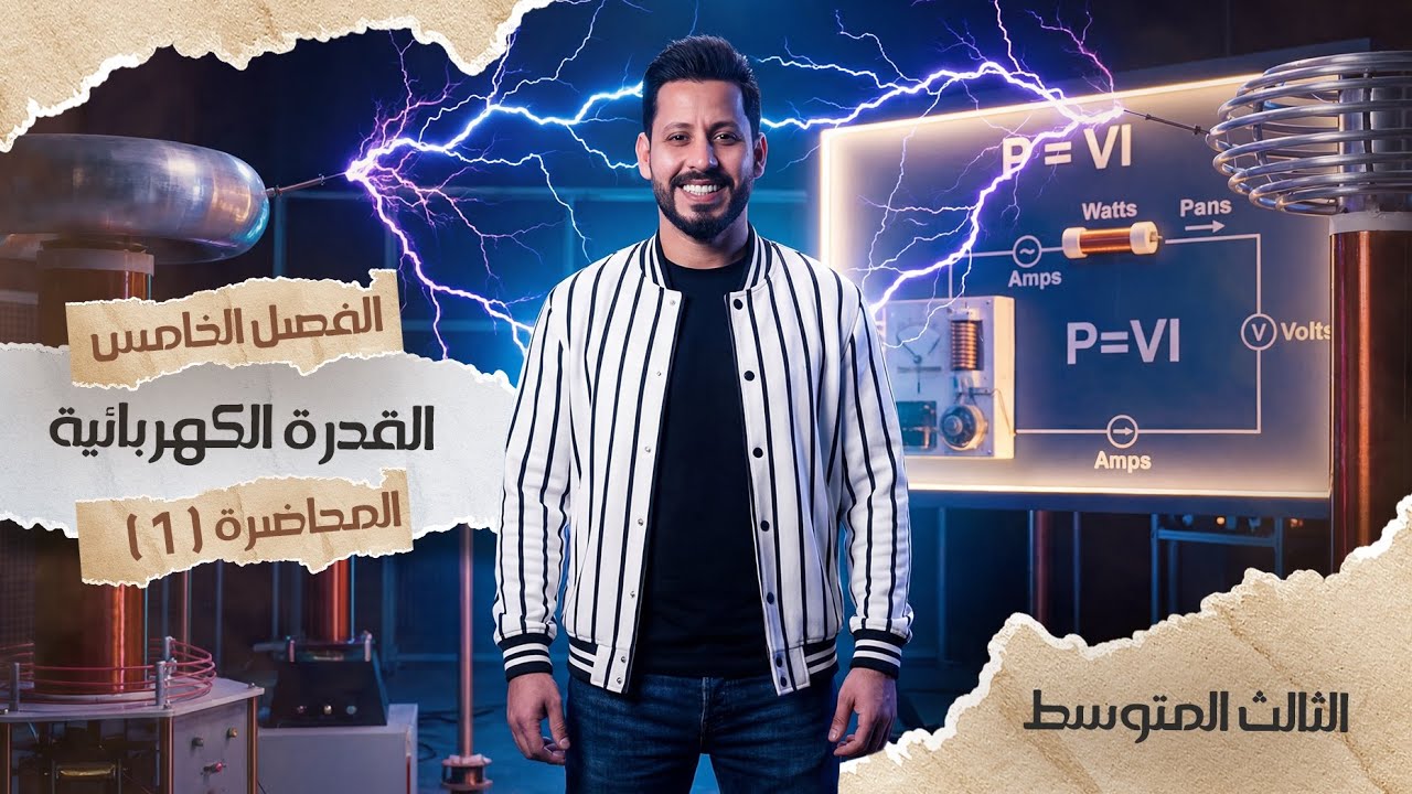 فيزياء الثالث متوسط | الفصل الخامس | منهج 2026 | المحاضرة 1 - الطاقة والقدرة الكهربائية
