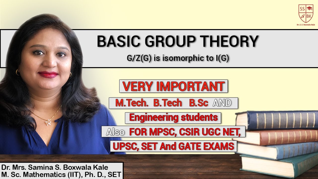 G/Z(G) is isomorphic to I(G) the group of inner automorphisms of G - Chapter 10 - Lecture 3
