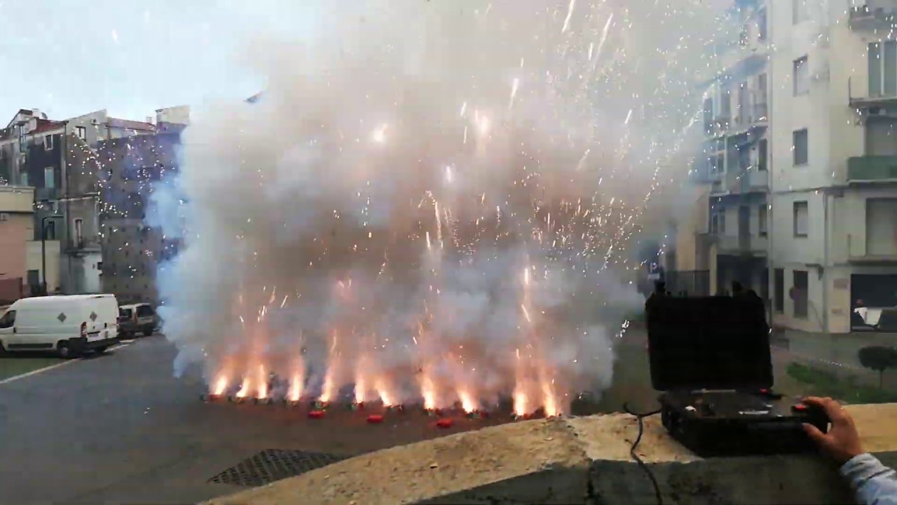 100% Piroshow Firing System - Behind the scenes - Fireworks Display - Acireale 23/01/2020