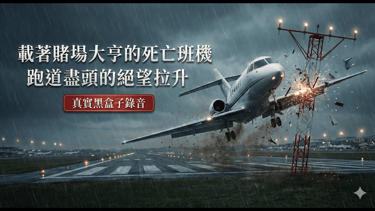 [黑盒子錄音]空難模擬-載著賭場大亨的死亡班機全機罹難,機長最後遺言：&ldquo;穴！&rdquo; ｜ 東海岸噴射機81號航班N818MV
