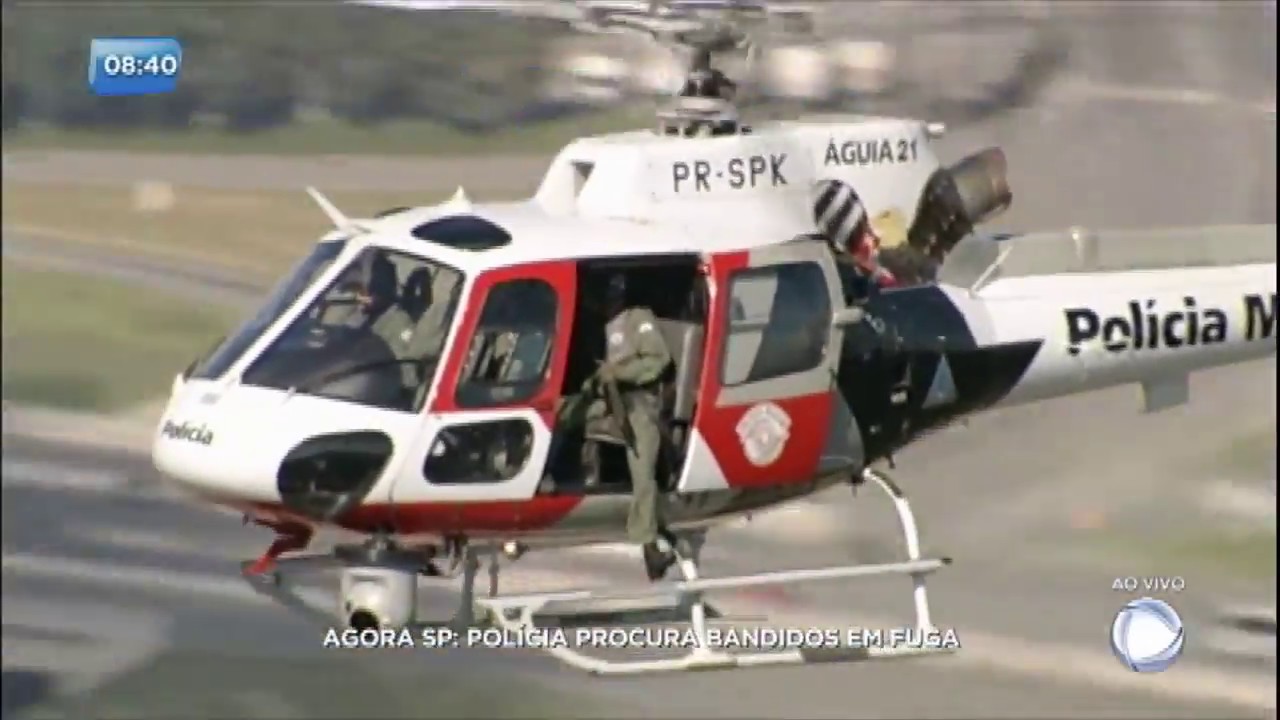 Helicóptero da Record TV acompanha polícia em perseguição policial na zona oeste de SP