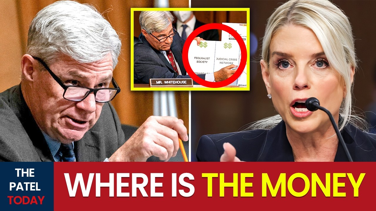 Whitehouse CORNERS Bondi on $50K Cash Bag | Pam Bondi Refuses to Answer