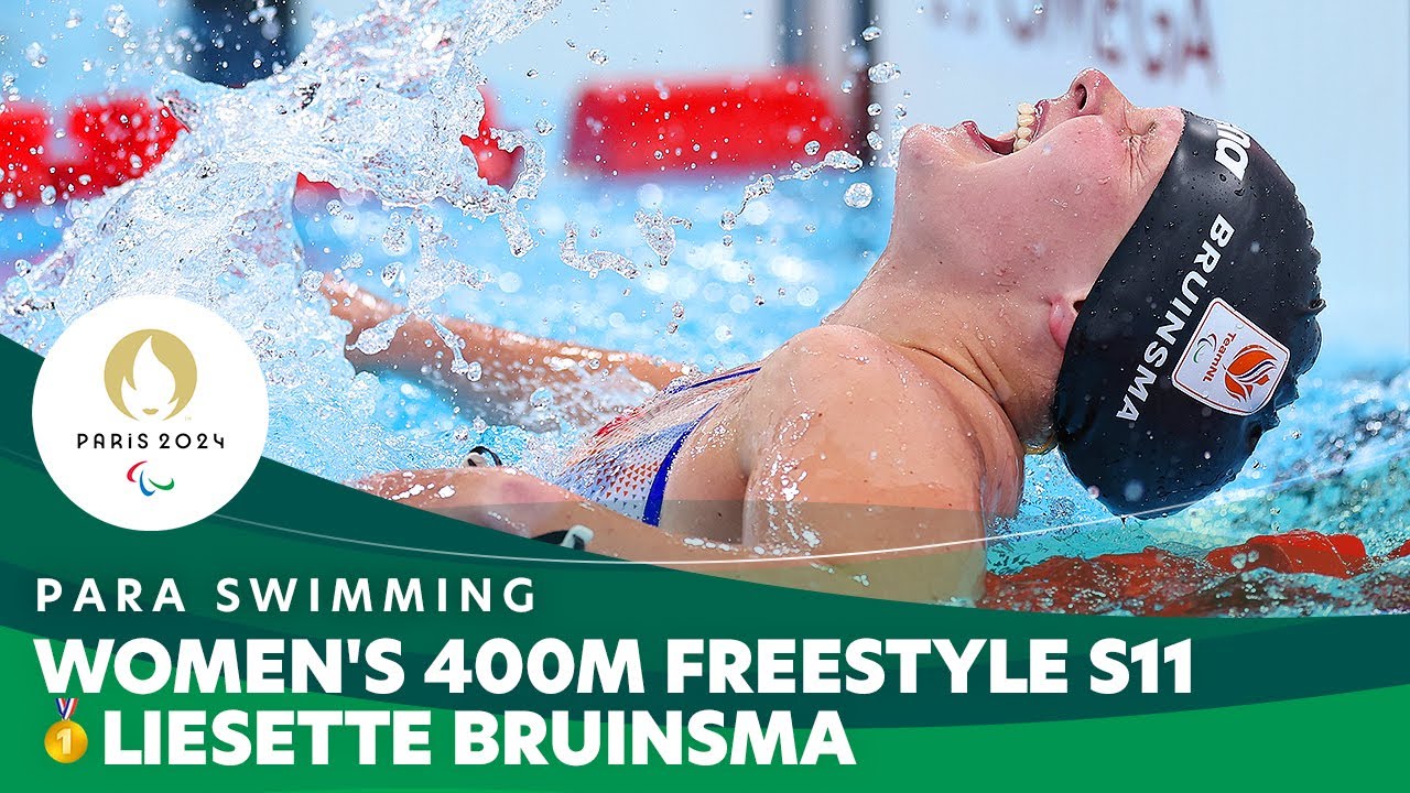 🇳🇱 Liesette Bruinsma Wins Women's 400m Freestyle S11 | Para Swimming - Paris 2024 Paralympics