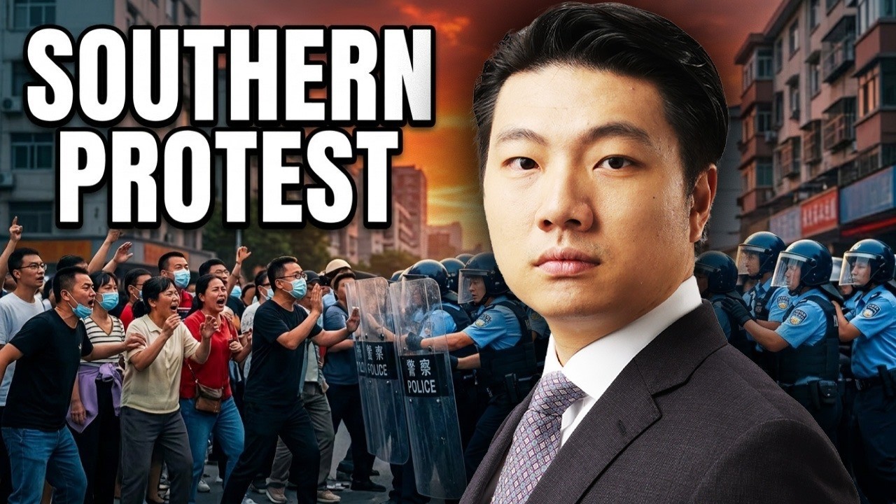 Massive protest in southern China