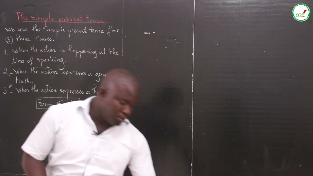 Cours - Terminale - Anglais : the simple present tense / Mr. Soumaré