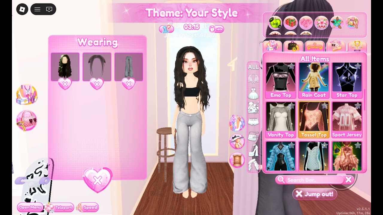 Playing dress to impress! New valentines day update