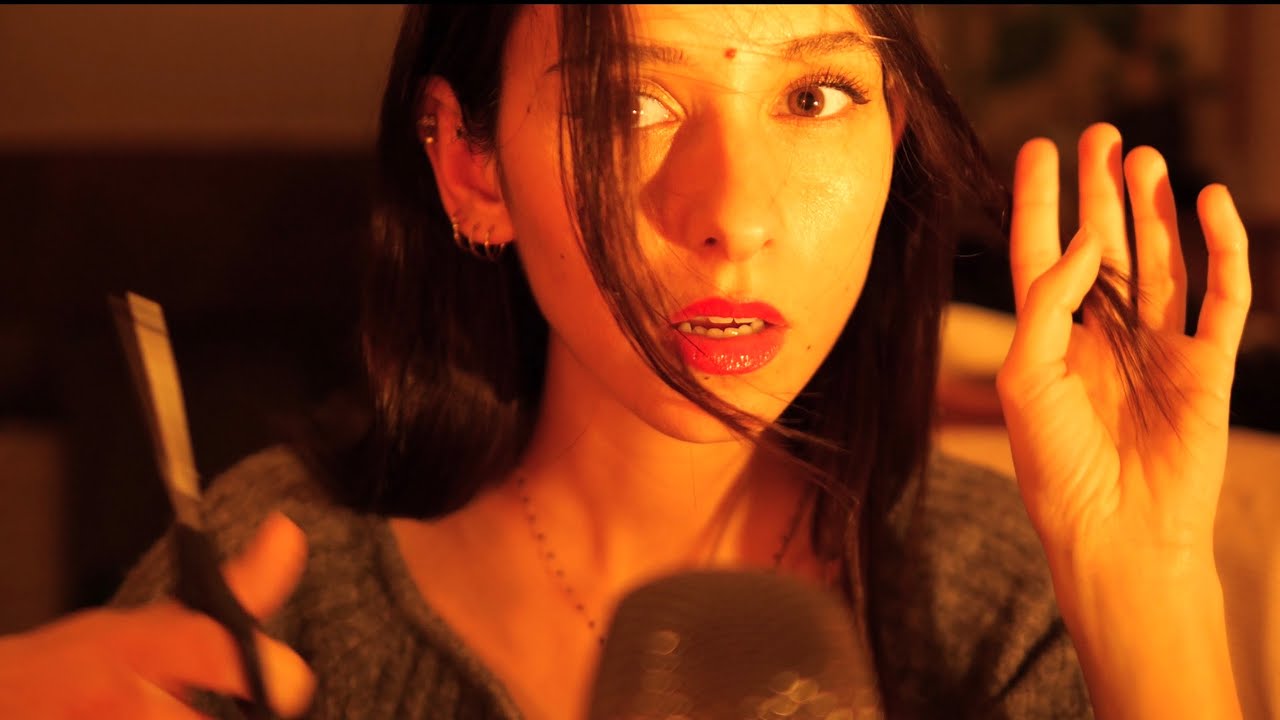 ASMR - cut cut sur mes petits cheveux 💇‍♀️