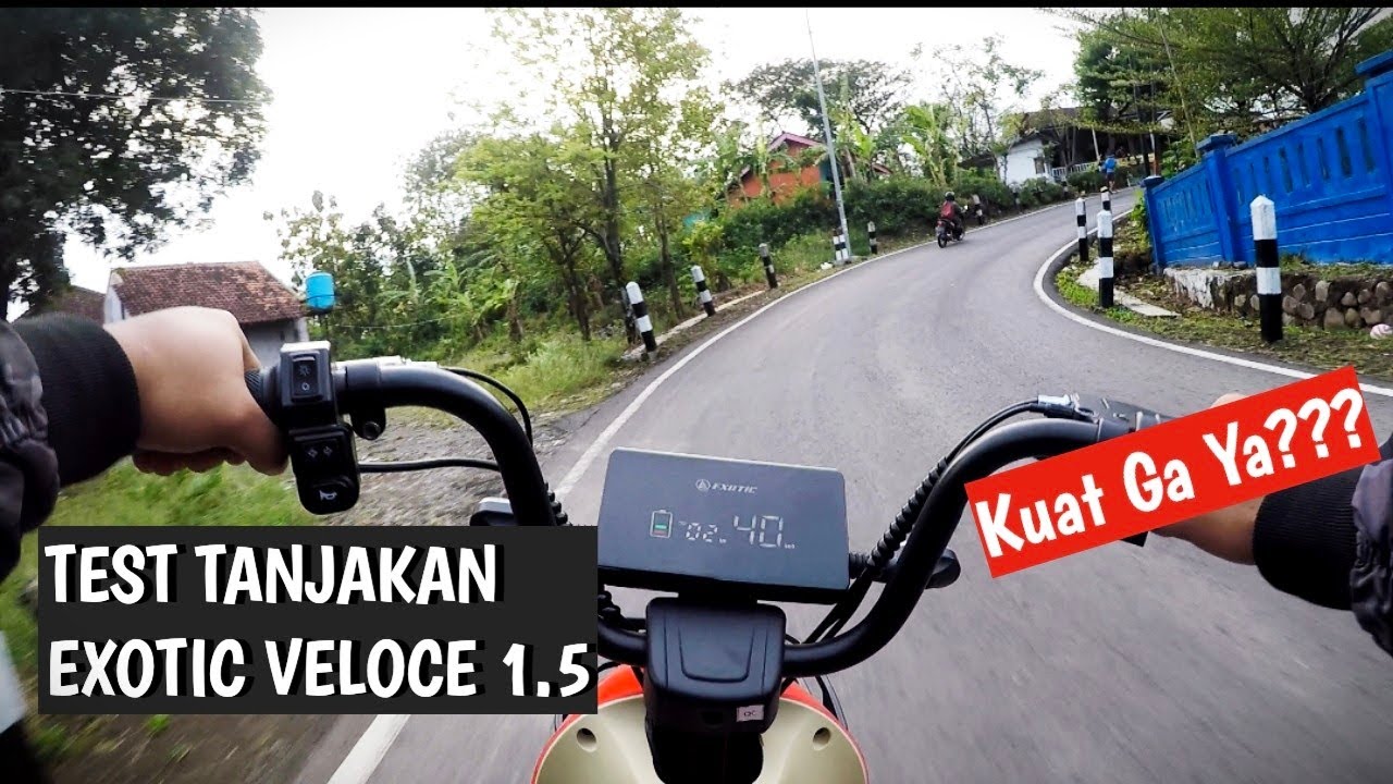TEST SEPEDA LISTRIK EXOTIC VELOCE 1.5 DI TANJAKAN (Apakah Kuat Nanjak???)