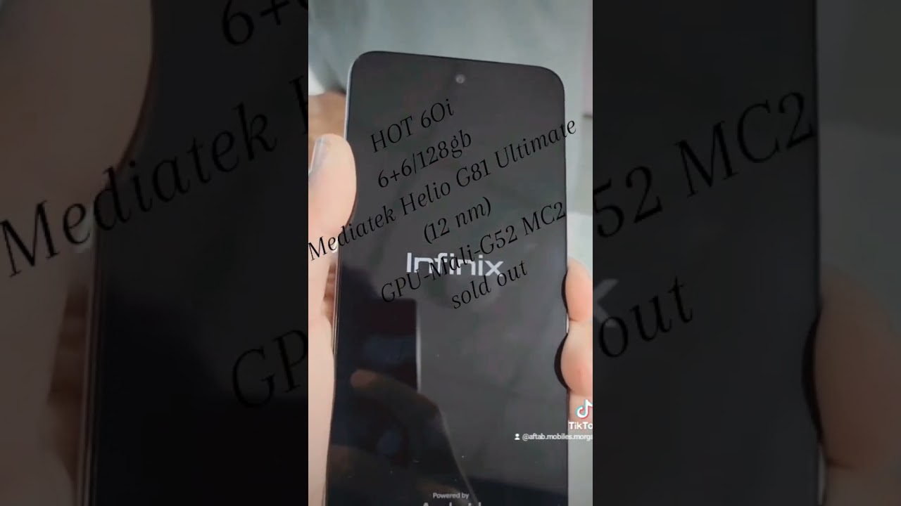 HOT 6Oi6+6/128gb Mediatek Helio G81 Ultimate (12 nm)GPU -Mali-G52 MC2sold out