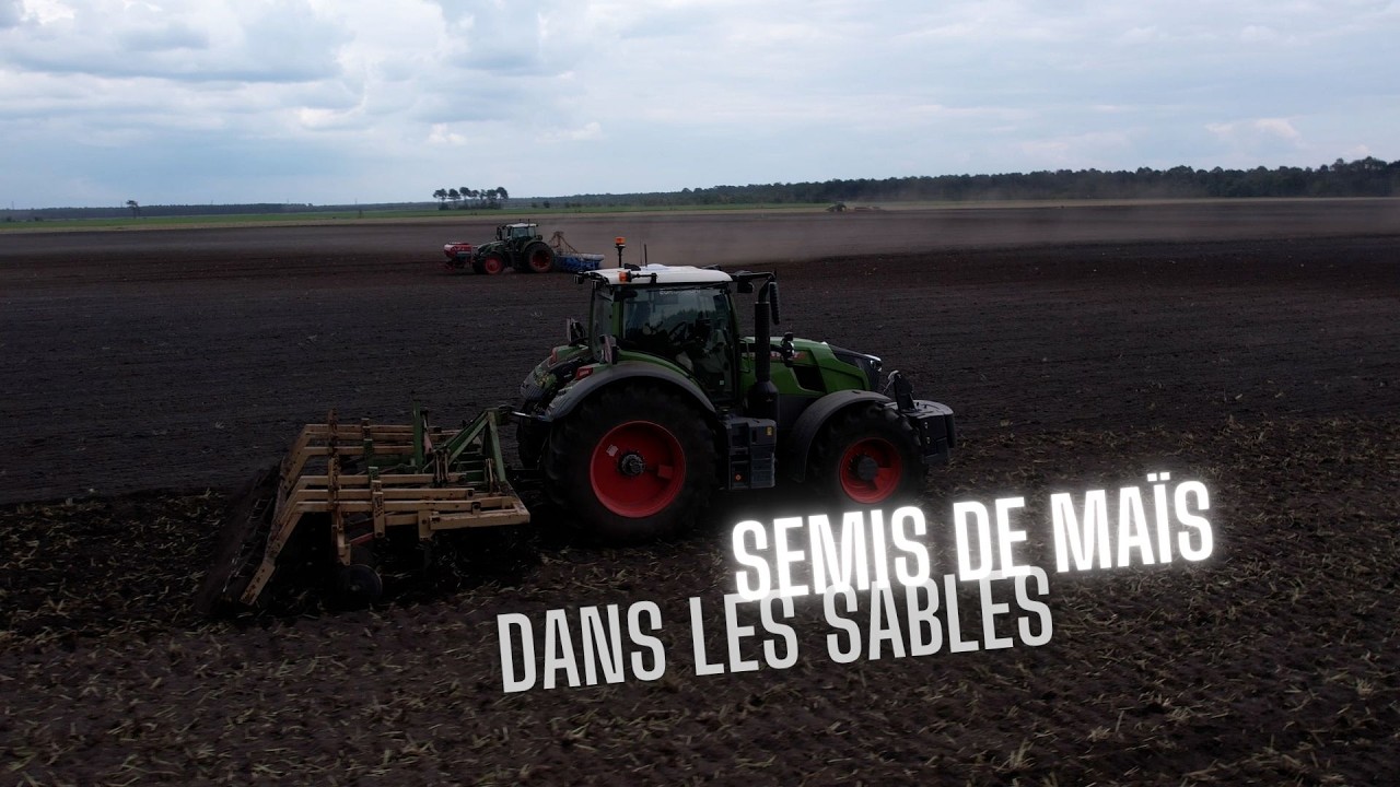 Labour & Semis de Maïs en Gironde | 8R 370 & Gregoire Besson 10 corps | Fendt 720 & Monosem 12 rangs