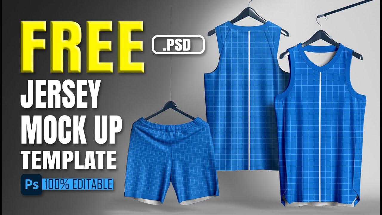 BASKETBALL JERSEY MOCKUP TEMPLATE **PSD FILE** (NBA JERSEY)