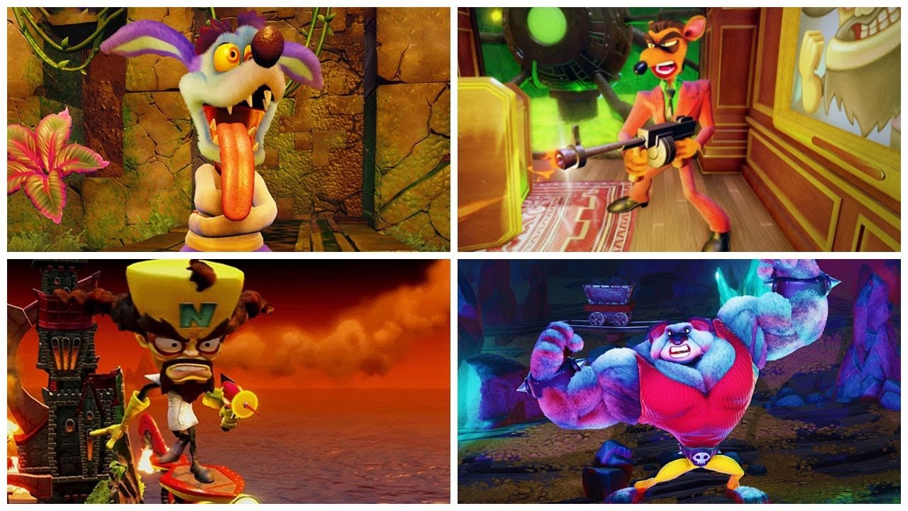 Crash Bandicoot - Todos os Chefes!!! (All Bosses)