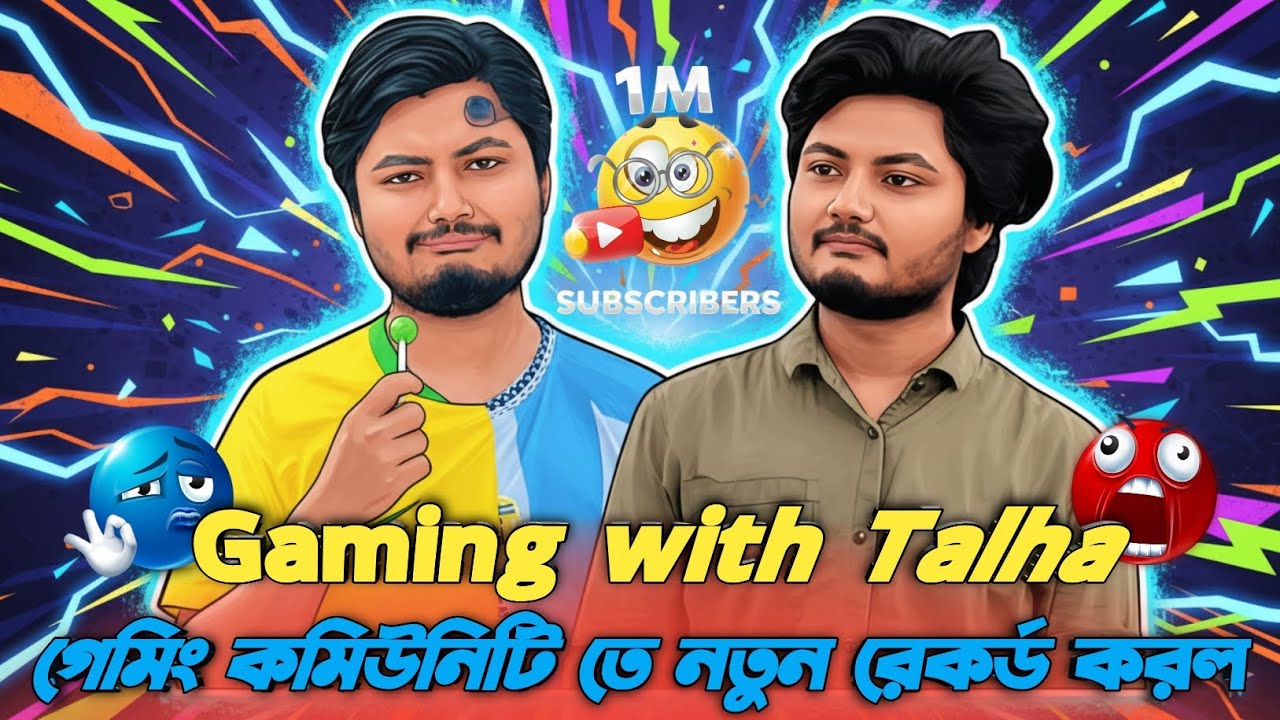 Gaming with Talha is Back! 🔥 গেমিং কমিউনিটিতে নতুন রেকর্ড! | Funny Video | Live Subscriber Countdown