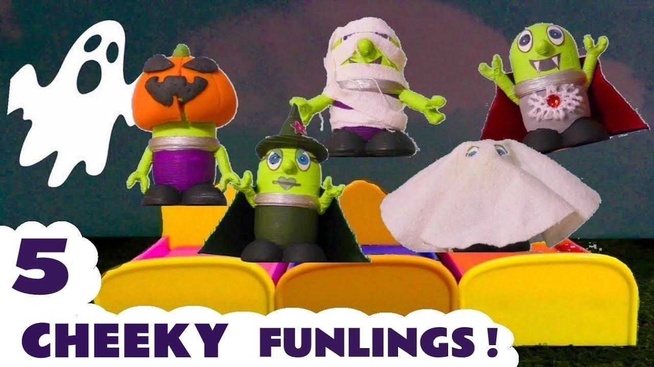 5 Cheeky Funlings Jumping On The Bed Nursery Rhymes
