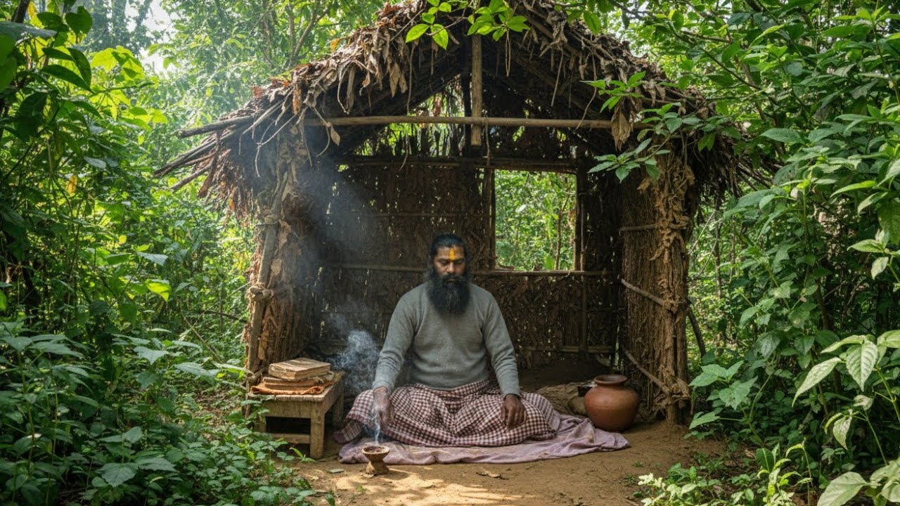 Chitrakut ke jungle  mordhwaj aashram me Tapasya kar rahe Bharat Das Maharaj ji