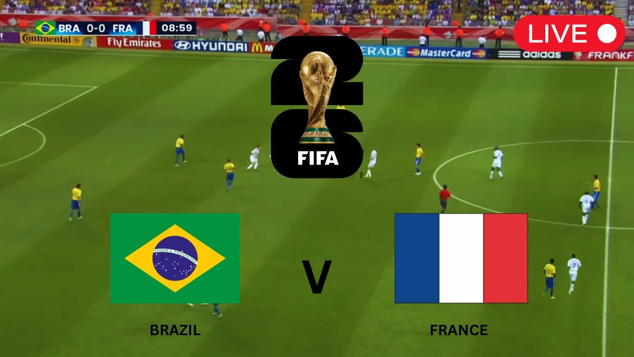 [LIVE] Brazil vs France FIFA World Cup 26 Full Match - eFootball PES 2021 Simulation