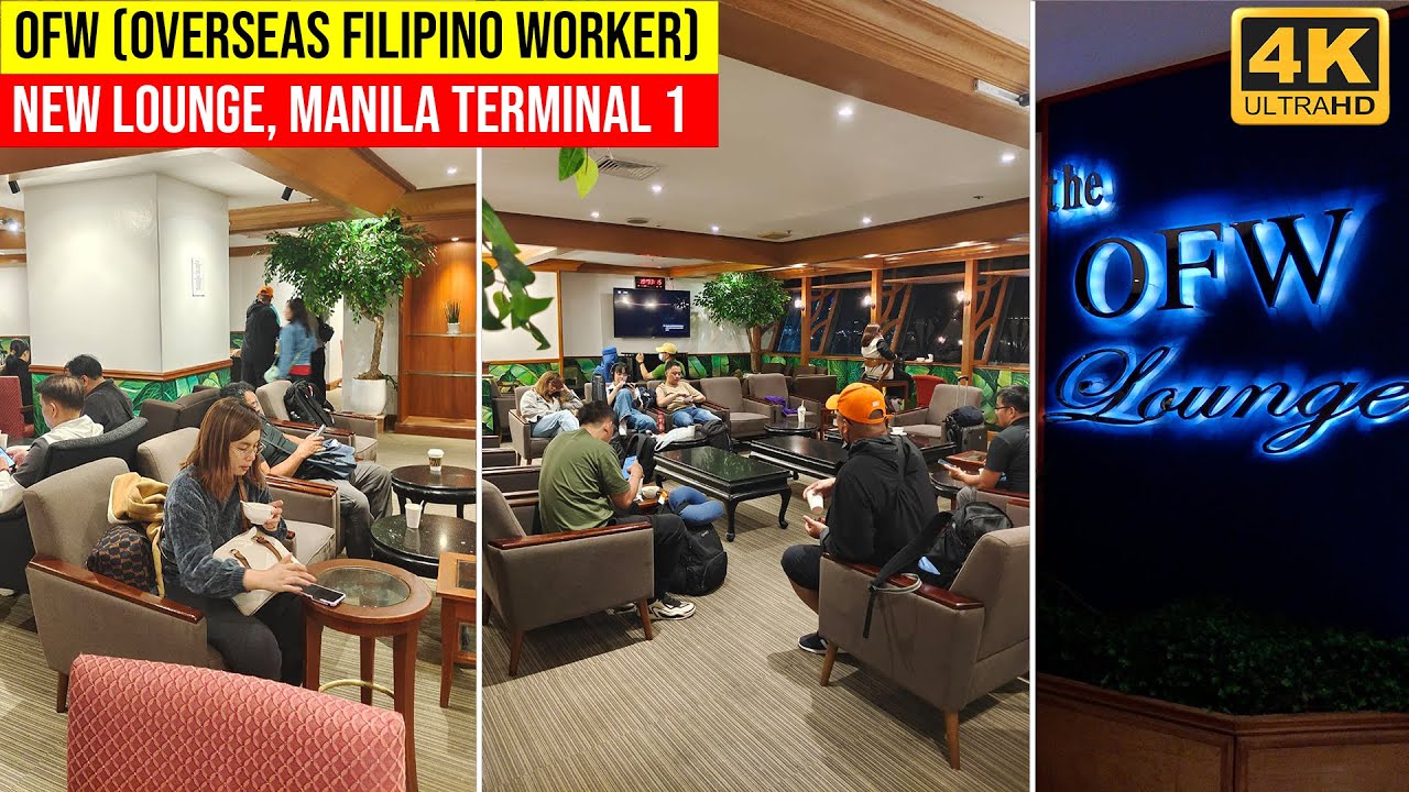 Free Lounge Access for Filipinos Working Abroad | New OFW Lounge | Manila Terminal 1 | Philippines
