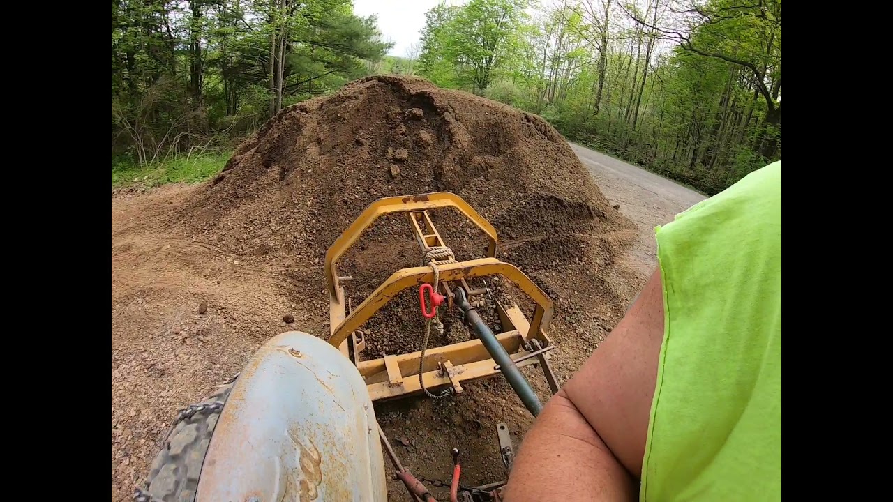 Moving 44 tons of stone with a Ford 8n!