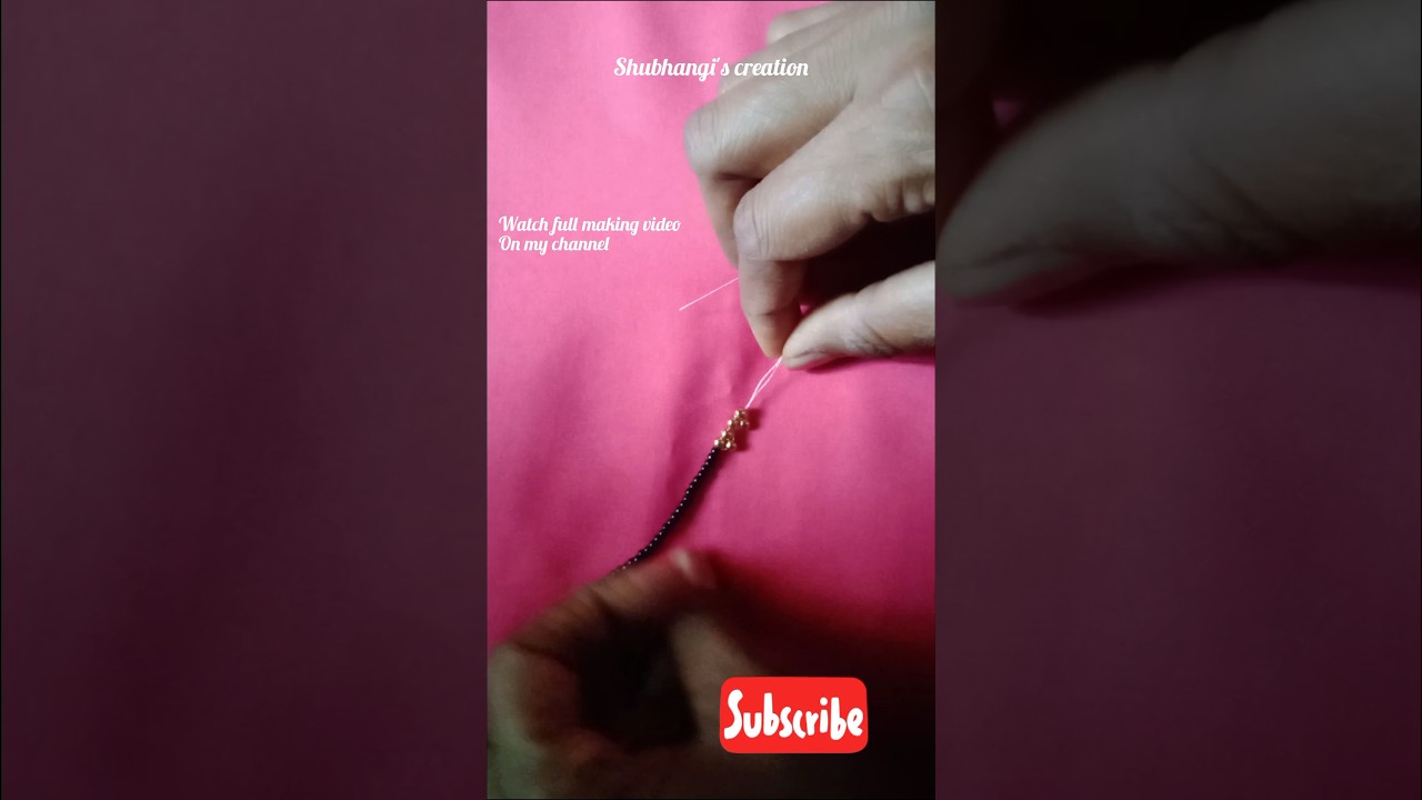 New mangalsutra design making at home -31