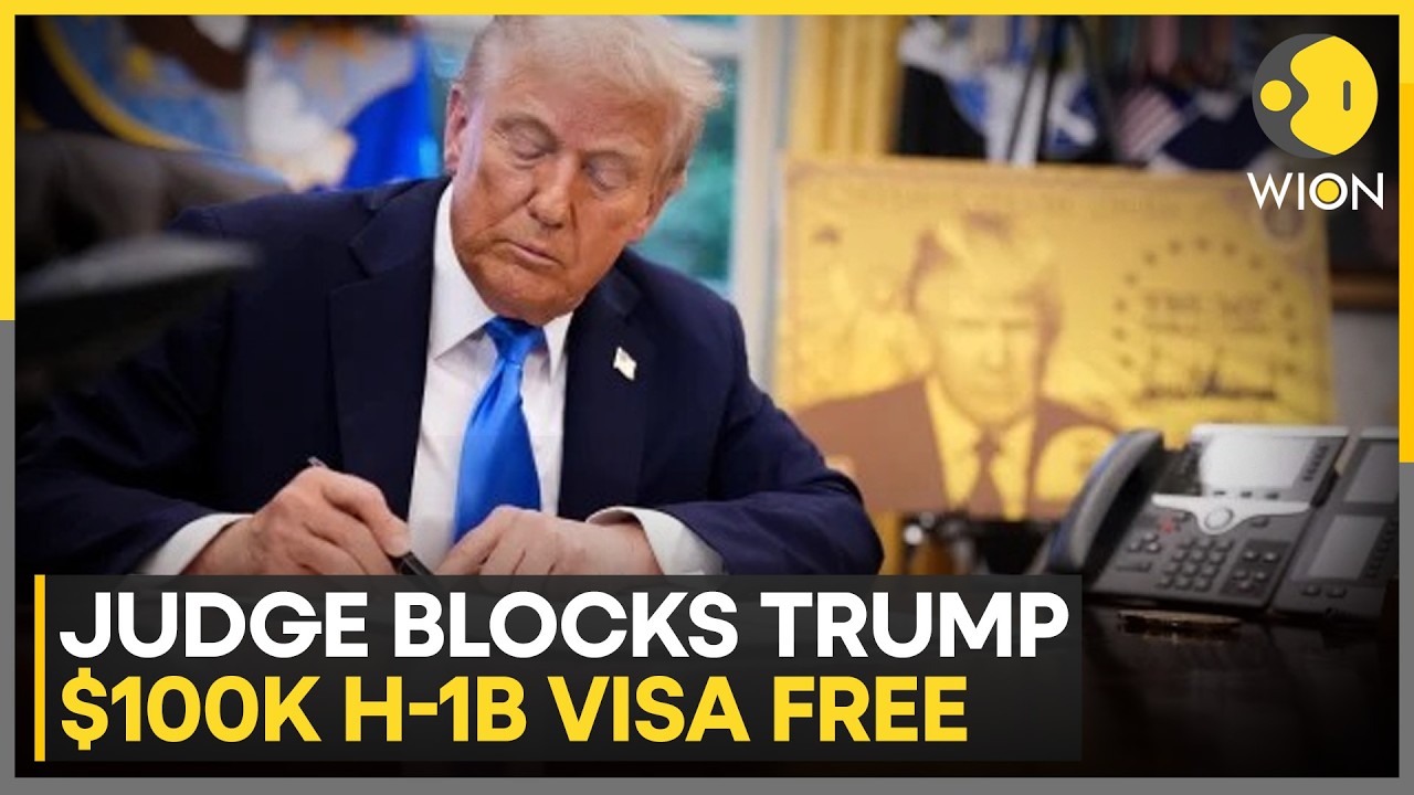 Trump&rsquo;s H-1B Visa Fee Hit By Major Court Blow | WION World News