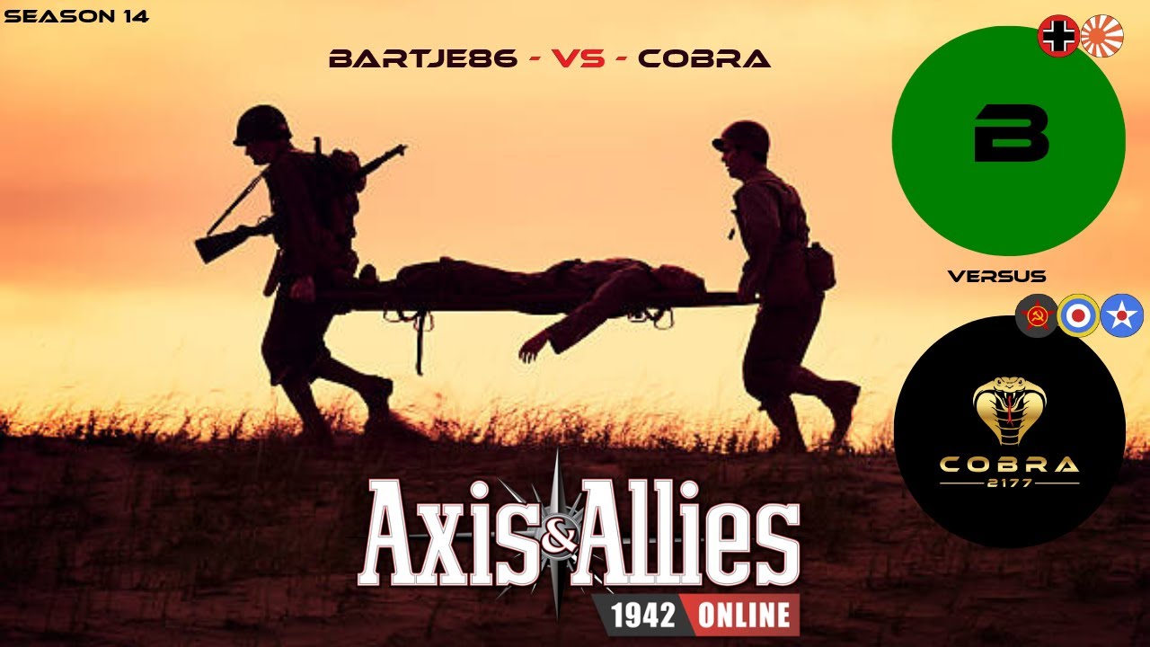 Axis and Allies 1942 Online: Cobra vs BARTJE86 #beamdog #axisandallies