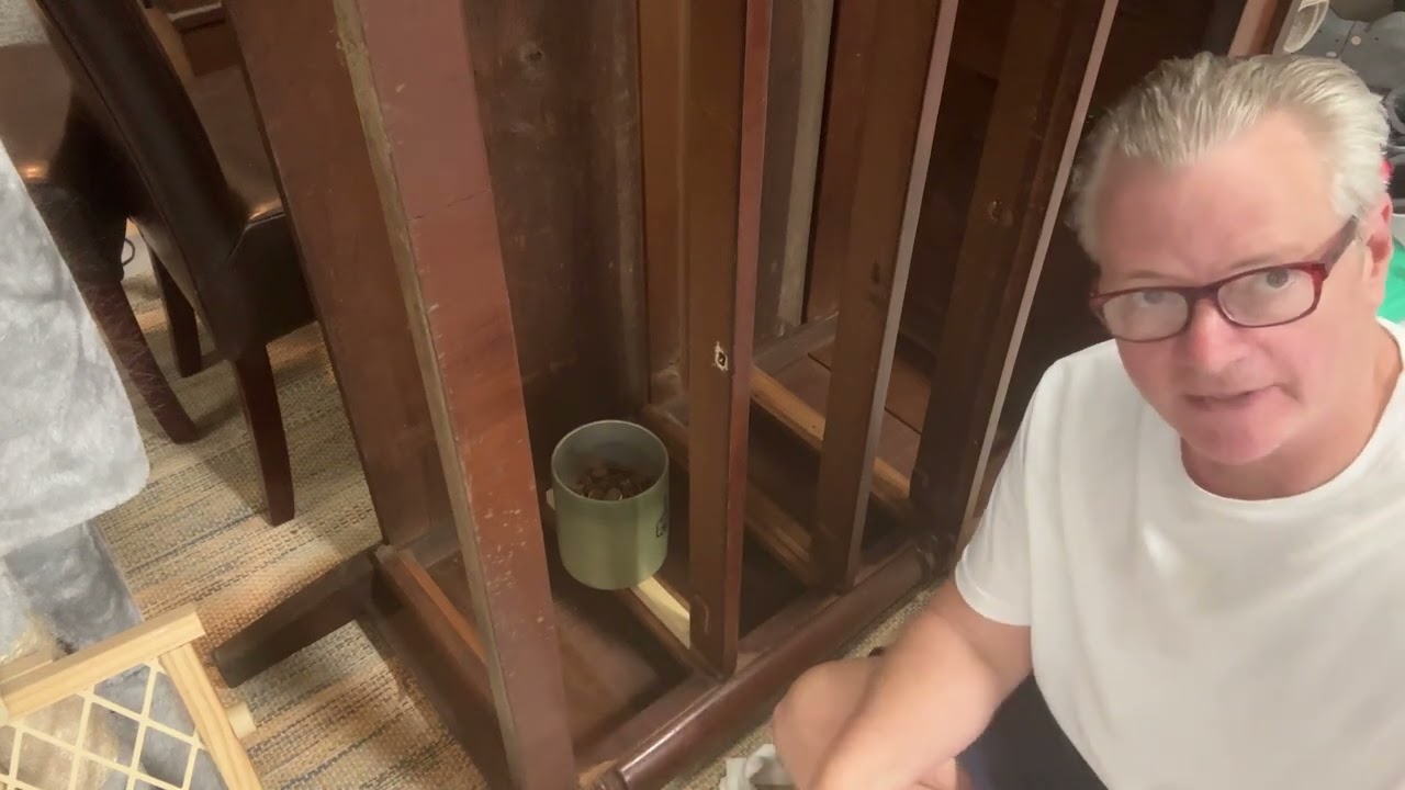Fixing up a 1930s (?) Empire Dresser (I think).