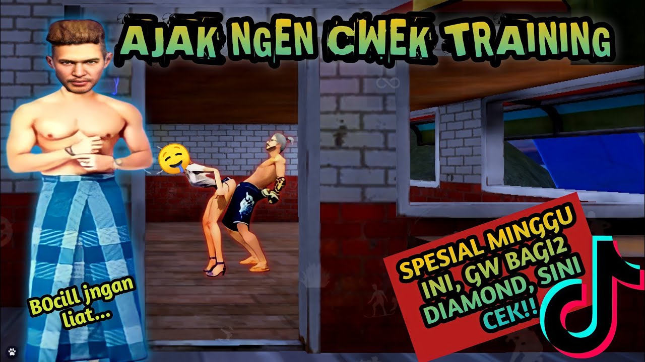 PRANK TRAINING NGAKAK 😆 AJAK NGEN CWEK SELEB 😈 FF NGEN